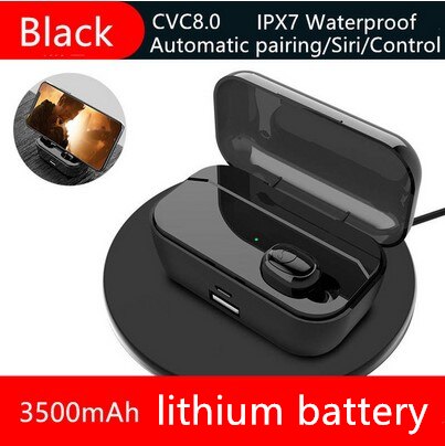 IPX7 Waterproof 3500mAh Mini Wireless Bluetooth V5.0 Sports Headphones