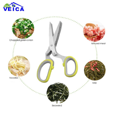 Multi-functional stainless steel scissors