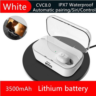 IPX7 Waterproof 3500mAh Mini Wireless Bluetooth V5.0 Sports Headphones