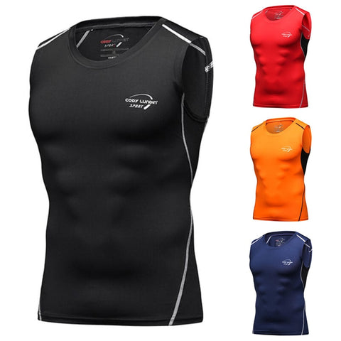 Men's sports bodybuilding sleeveless