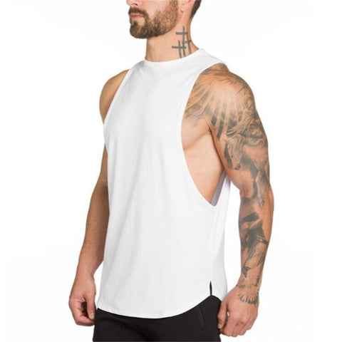 Brand Fitness Clothing Men's Summer Sports Running Vest No Pain No Gain