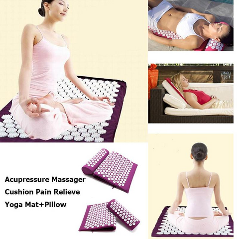 Acupressure Massage Yoga Mat with Pillow