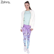 New Fashion Women Leggings Unicorn And Sweets Printing leggins Fitness legging Sexy High waist Woman pants