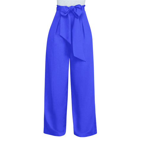 Women Casual Loose Palazzo High Waist Pants