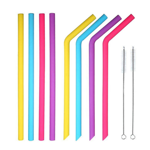 silicone straw straws for party bar