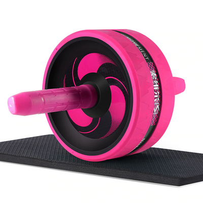 No Noise Ab Wheel Roller with Exercise Mat