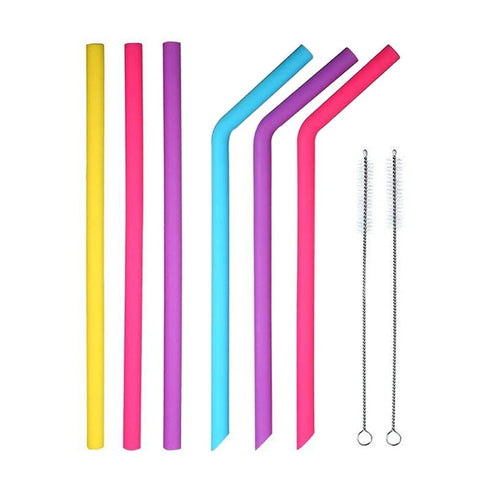 silicone straw straws for party bar