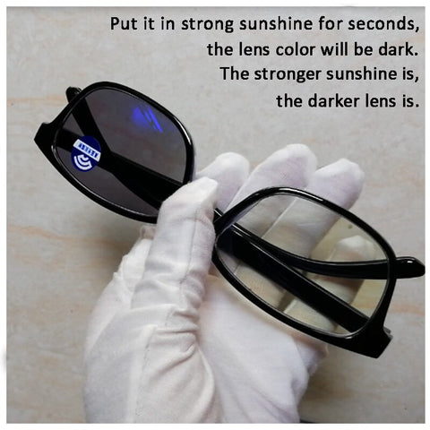 Blue Filter Computer Glasses Photochromic Sunglasses