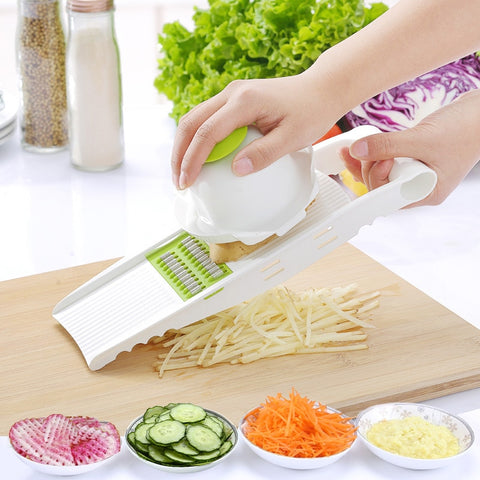 5 in 1 Stainless Steel Blade Vegetables Cutter