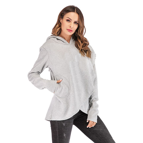 Women's plus size long sleeve pullover