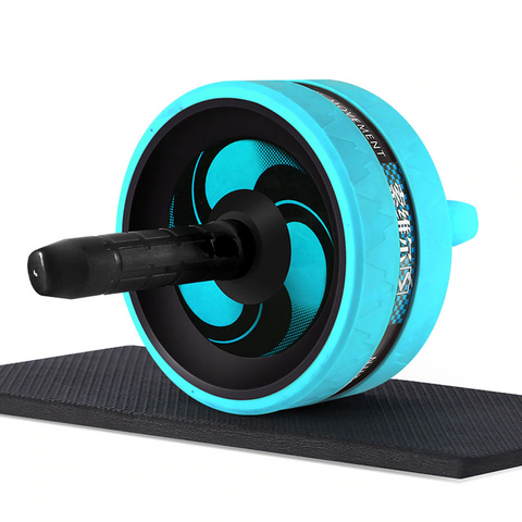 No Noise Ab Wheel Roller with Exercise Mat