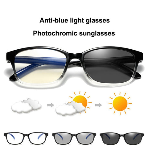 Blue Filter Computer Glasses Photochromic Sunglasses