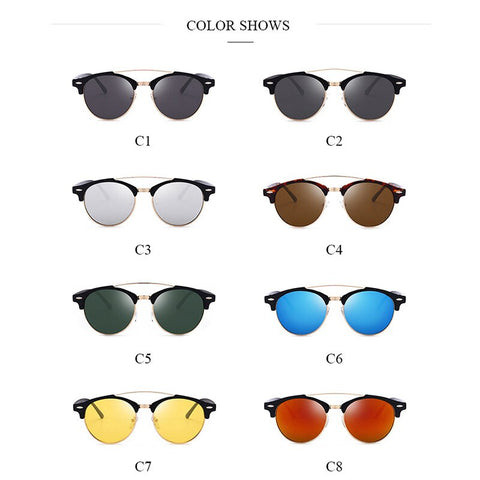 Round Polarized Sunglasses