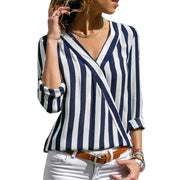 Striped blouse for women