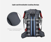 60L Outdoor Backpack Camping Bag with Rain Cover