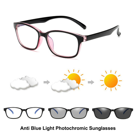 Blue Filter Computer Glasses Photochromic Sunglasses